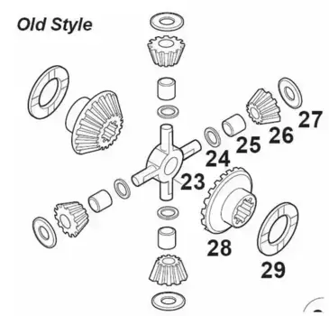 р/к дифференциала !OLD крестовина,4сателита,6шайб,2шестер\MB AL7.HD7.HL7.HO7 ->698776 60170843 EURORICAMBI