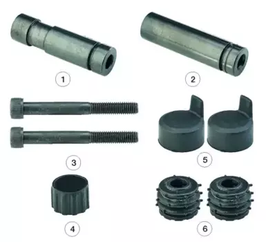 р/к диск.тормоза! 6(мр)направ.d18x66mm,втулка d18x66mm,2болта M8x70,пыльники\ MB Sprinter