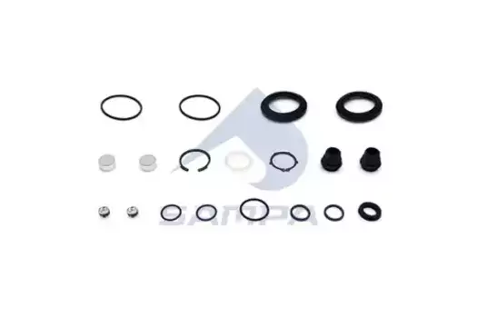 р/к дискового тормоза !(мпр) пыльники+уплотнения+2стопора+2крышки+смазка \Iveco 095.651 SAMPA