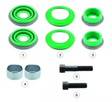 р/к дискового тормоза !(мр) пыльники, болты \ROR 0810 20101 ANDAC