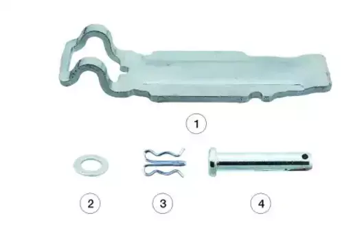 р/к дискового тормоза !планка Г-образная.стопорный палец.шплинт\ KNORR SB5/7 /SN5/7 0810 10236 ANDAC