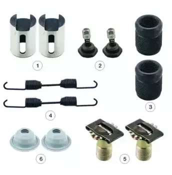 р/к клинового тормоза! (мр) 394/381 Duplex на сторону\ Iveco Turbotech/Turbostar 0810 40114 ANDAC