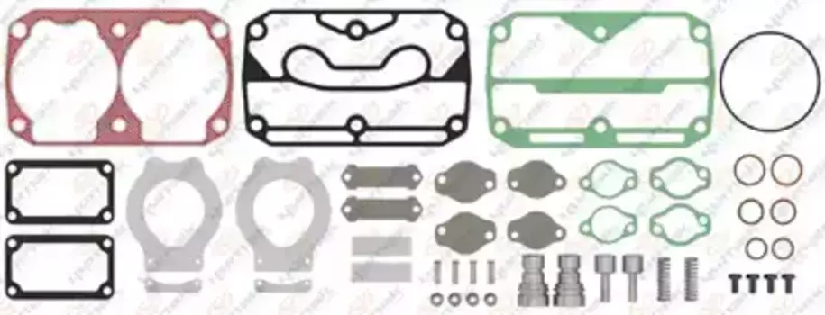 р/к компрессора !клапаны, прокладки, уплотнители, пружины, болты, пластины \IVECO RK.01.136.01 YUMAK