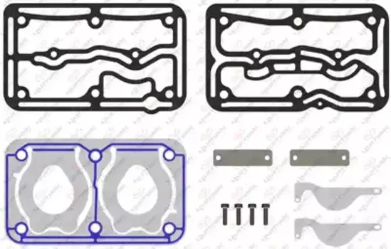 р/к компрессора!(км)к-т прокладок и пласт.клапанов (18 пр.)\Volvo,MB RK.01.122.02 YUMAK