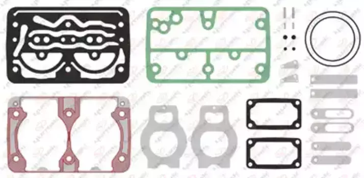 р/к компрессора! (мкр) клапаны, прокладки, кольца упл. (23 пр.)\Volvo RK.01.083.03 YUMAK