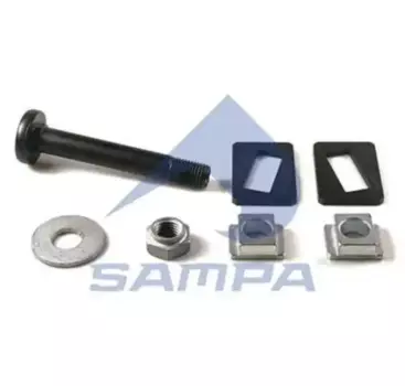 р/к пальца рессоры !M30x202/3.5 пластины,палец,шайба, гайка\BPW 070.582 SAMPA