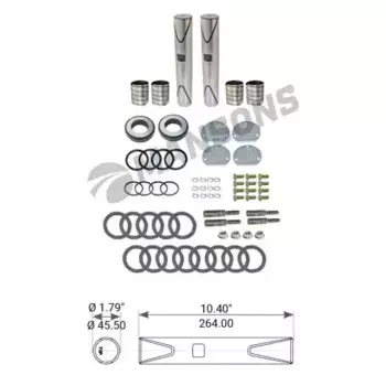 р/к шкворней! (на ось) Meritor\ FRL FLA 780.397 MANSONS