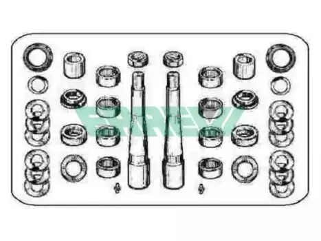 р/к шкворня !на ось подш.втулки.шайбы.уплотнители\DAF CF.XF 711771 ERREVI