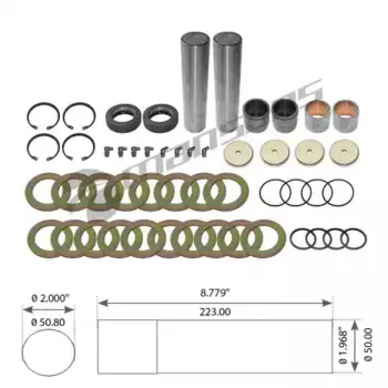 р/к шкворня! на ось с подш. 50x51x223.5\ MAN L87-98/M38-43/T01-10/18/20/31-81 400615 MANSONS