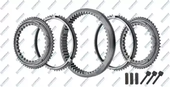 р/к синхронизатора! кольца 5шт+пружинки 3шт+пальцы 3шт \ZF K20.00524 KACMAZLAR