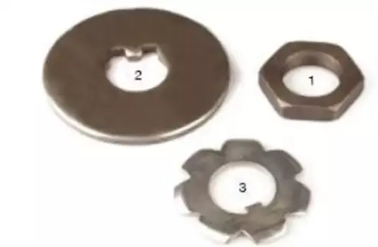 р/к ступицы !(м) на сторону AXL104 гайка+стопор+шайба \ТЕ9000 ROR 085.509 SAMPA