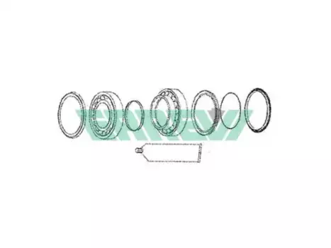 р/к ступицы! (мр) подшипники2+сальники2+уплотн3\SAF 728600 ERREVI