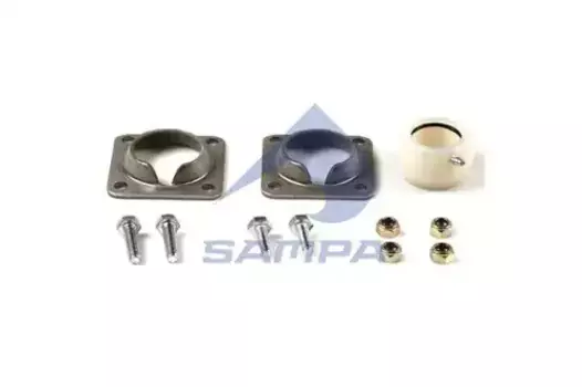 р/к торм.вала !(мп) 1бел.пласт.втулка+2крышки+4гайки+4болта \Fruehauf 090.510 SAMPA