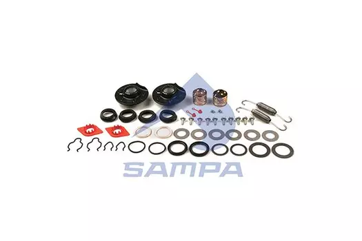 р/к торм. вала! (рмп)2шар.опоры+2втул,пруж+8пыльн+2инд.изн+шайбы,стоп,упл,бол,маслен\ SAF 075.551 SAMPA