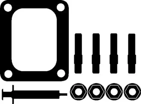 р/к турбокомпрессора! монтажный (прокладка,шпильки,гайки,уплотнен)\ IVECO Stralis F2BE/F3AE 715.470 ELRING