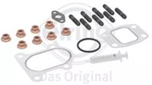 р/к турбокомпрессора! монтажный (прокладки,шпильки,гайки,уплотнение)\MB OM 900/904 715.390 ELRING