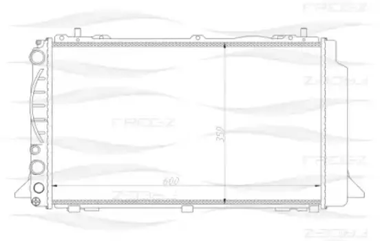 Радиатор системы охлаждения двигателя FREE-Z KK0114