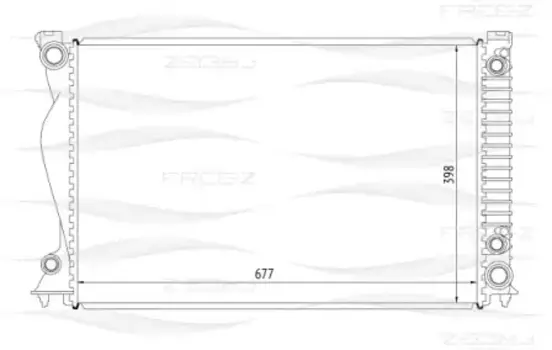 Радиатор системы охлаждения двигателя FREE-Z KK0102