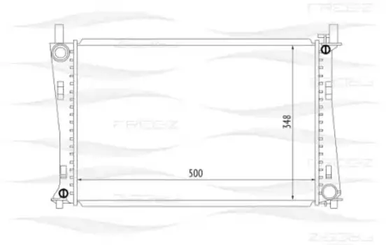 Радиатор системы охлаждения двигателя FREE-Z KK0147