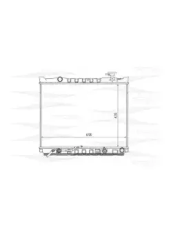 Радиатор системы охлаждения двигателя FREE-Z KK0221