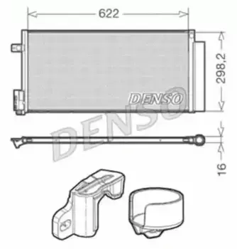 Радиатор кондиционера (конденсатор) DENSO DCN13110