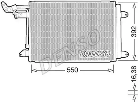 Радиатор кондиционера (конденсатор) DENSO DCN32032
