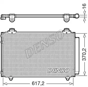 Радиатор кондиционера (конденсатор) DENSO DCN50112