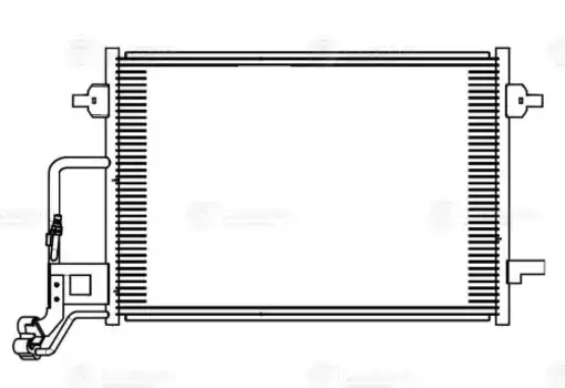 Радиатор кондиционера (конденсатор) LUZAR LRAC 1865