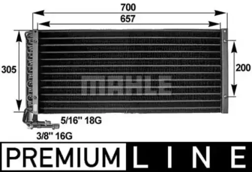 Радиатор кондиционера (конденсатор) MAHLE AC 281 000P