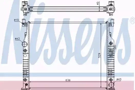 Радиатор кондиционера (конденсатор) NISSENS 62576A