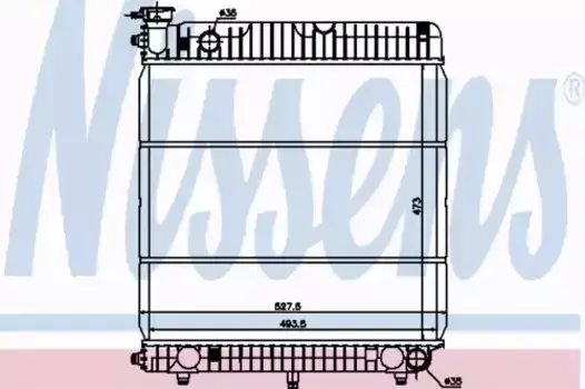 Радиатор кондиционера (конденсатор) NISSENS 62635