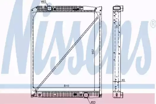 Радиатор кондиционера (конденсатор) NISSENS 62649A