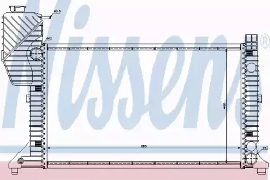 Радиатор кондиционера (конденсатор) NISSENS 62664A