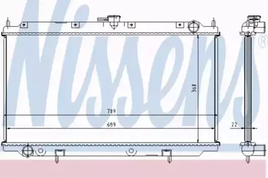 Радиатор кондиционера (конденсатор) NISSENS 62927A