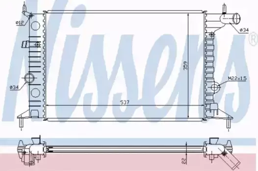Радиатор кондиционера (конденсатор) NISSENS 630681