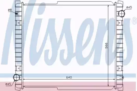 Радиатор кондиционера (конденсатор) NISSENS 63332