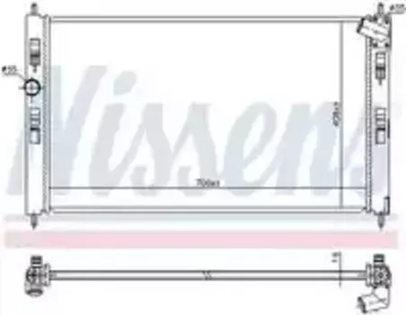 Радиатор кондиционера (конденсатор) NISSENS 636033
