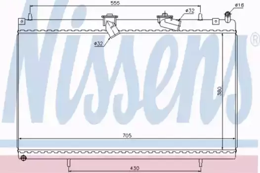 Радиатор кондиционера (конденсатор) NISSENS 63619