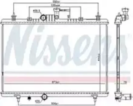 Радиатор кондиционера (конденсатор) NISSENS 637645