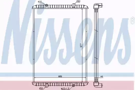 Радиатор кондиционера (конденсатор) NISSENS 637750