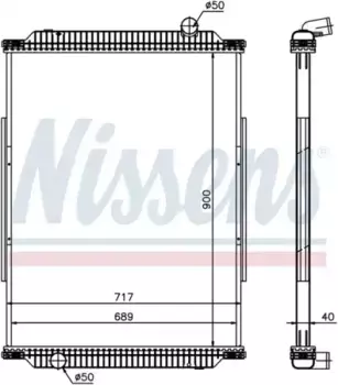 Радиатор кондиционера (конденсатор) NISSENS 637880