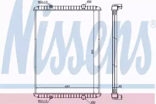 Радиатор кондиционера (конденсатор) NISSENS 638480