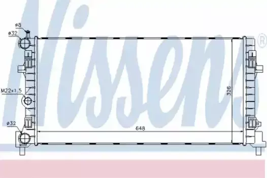 Радиатор кондиционера (конденсатор) NISSENS 640012