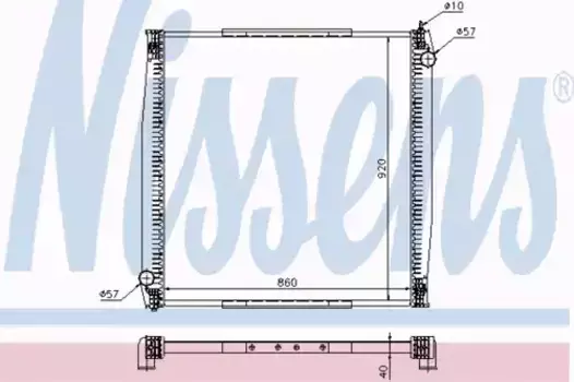 Радиатор кондиционера (конденсатор) NISSENS 640690