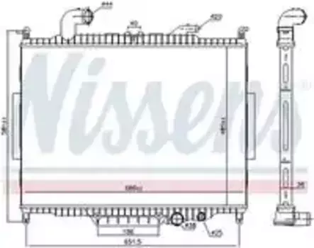 Радиатор кондиционера (конденсатор) NISSENS 64330