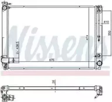 Радиатор кондиционера (конденсатор) NISSENS 646887