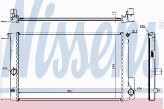 Радиатор кондиционера (конденсатор) NISSENS 64692