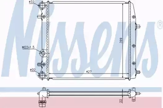 Радиатор кондиционера (конденсатор) NISSENS 652691