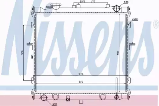 Радиатор кондиционера (конденсатор) NISSENS 66642