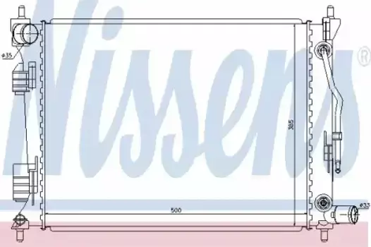 Радиатор кондиционера (конденсатор) NISSENS 66757